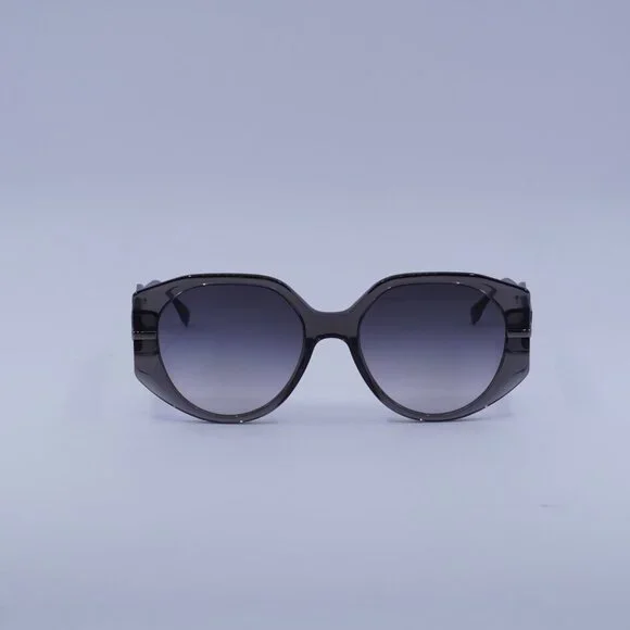 Fendi FE40083U 20B Sunglasses Shiny Grey Butterfly Frame  display picture 1